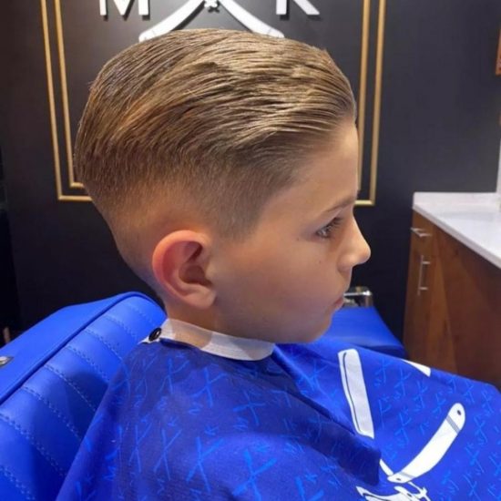 Blonde fade haircut - professional styling